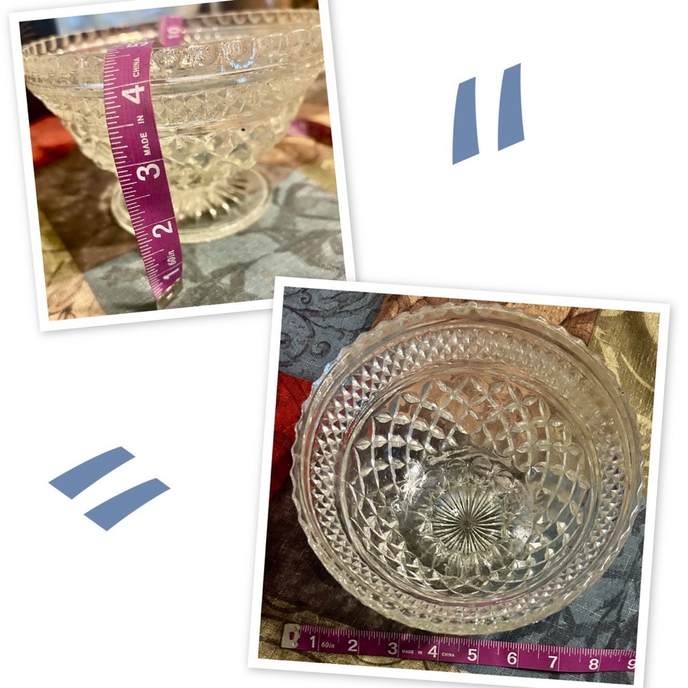 Elegant Clear Glass Bowl